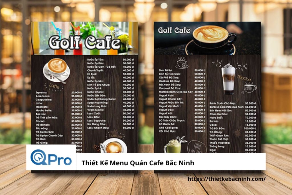 dịch vụ thiết kế menu quán cafe tại Bắc ninh gọi qpro 0972499663